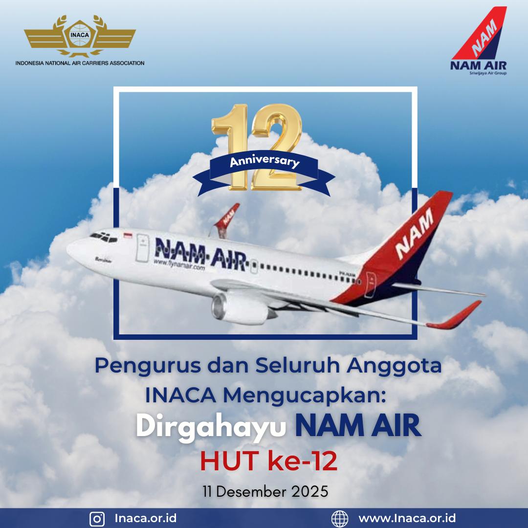 Dirgahayu NAM AIR HUT Ke-12