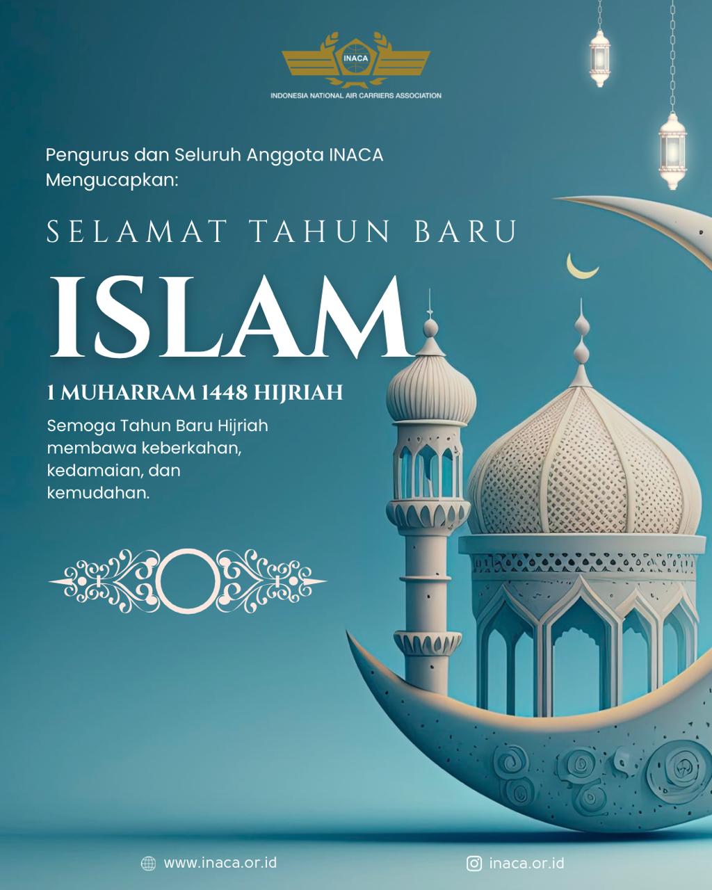 INACA Mengucapkan Selamat Tahun Baru Islam 1 Muharram 1448 Hijriah