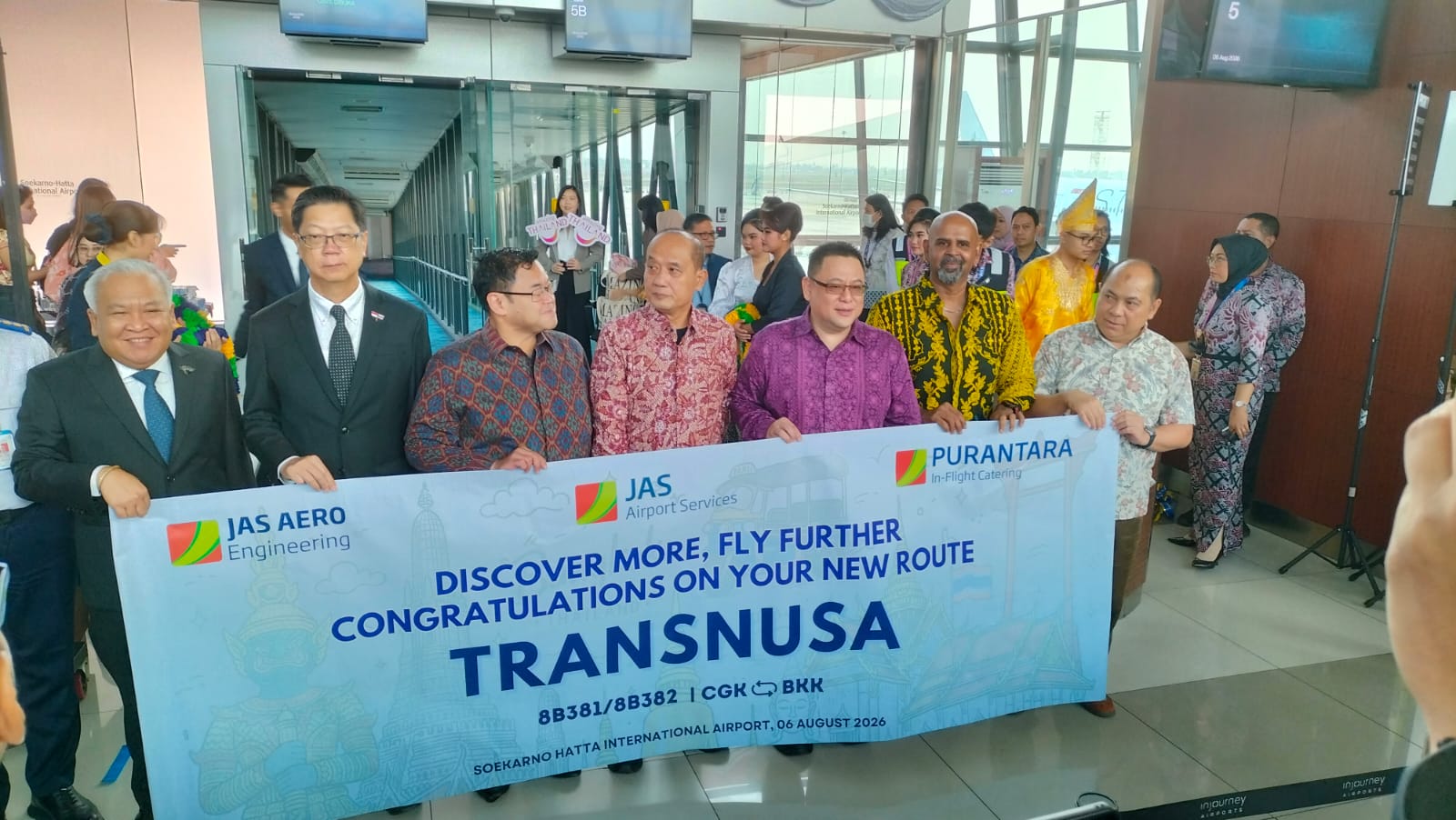 Selamat! Transnusa Melakukan Penerbangan Perdana Jakarta-Bangkok PP
