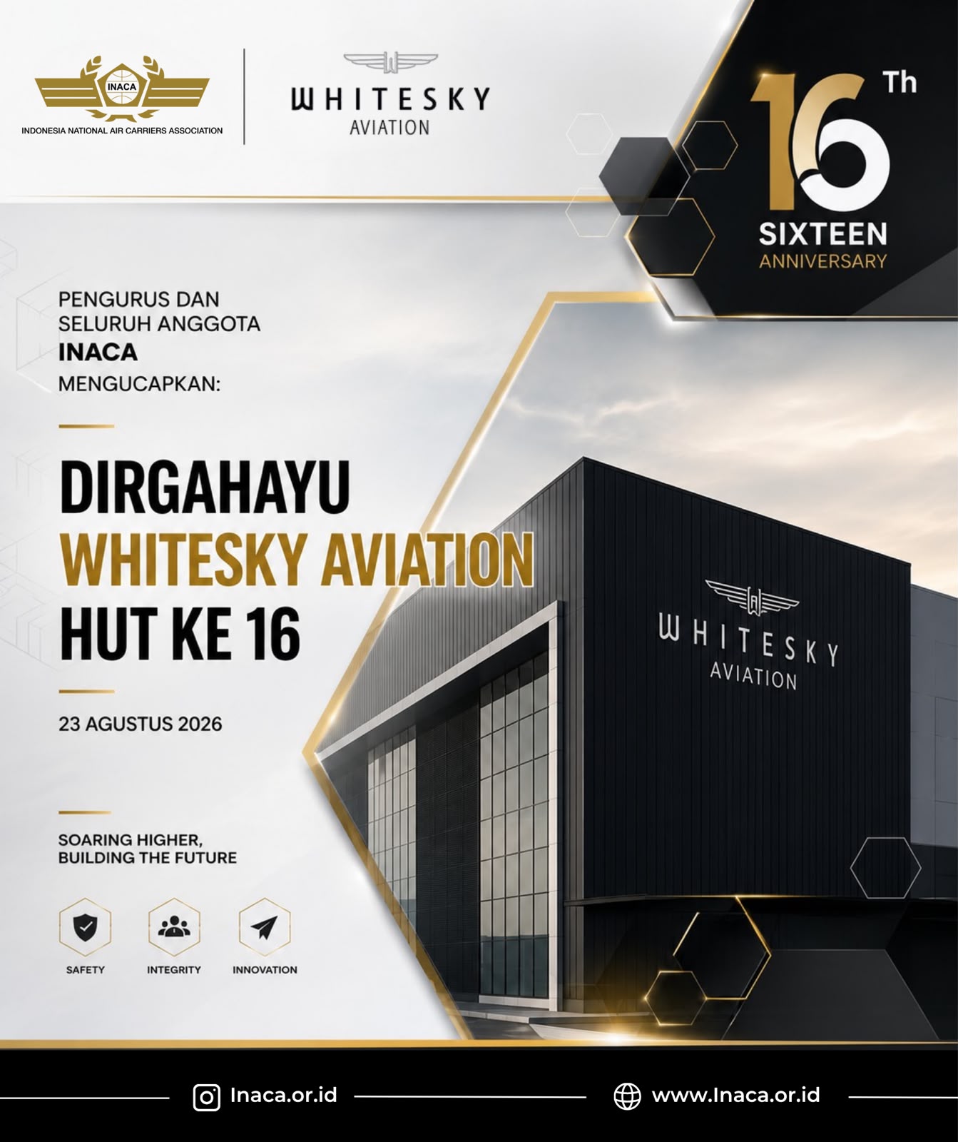 Dirgahayu Whitesky Aviation ke-16