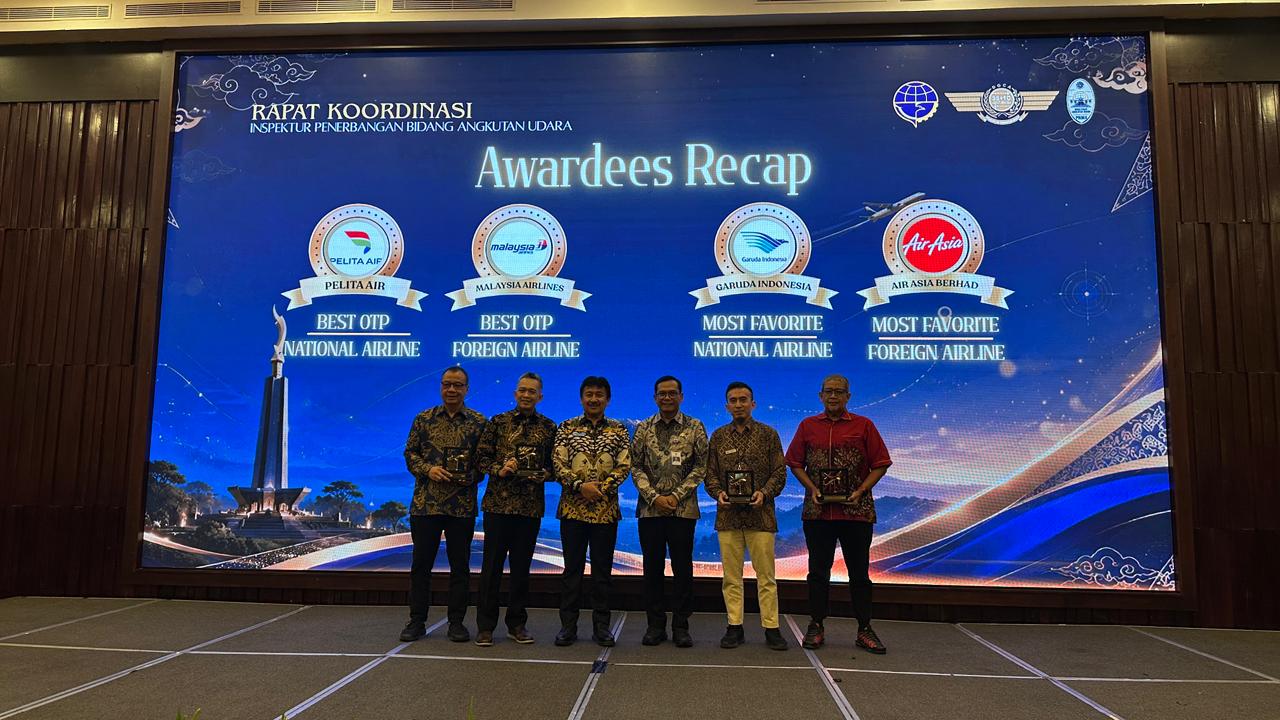 Maskapai Anggota INACA Mendapat Aviation Award Dari Kementerian Perhubungan