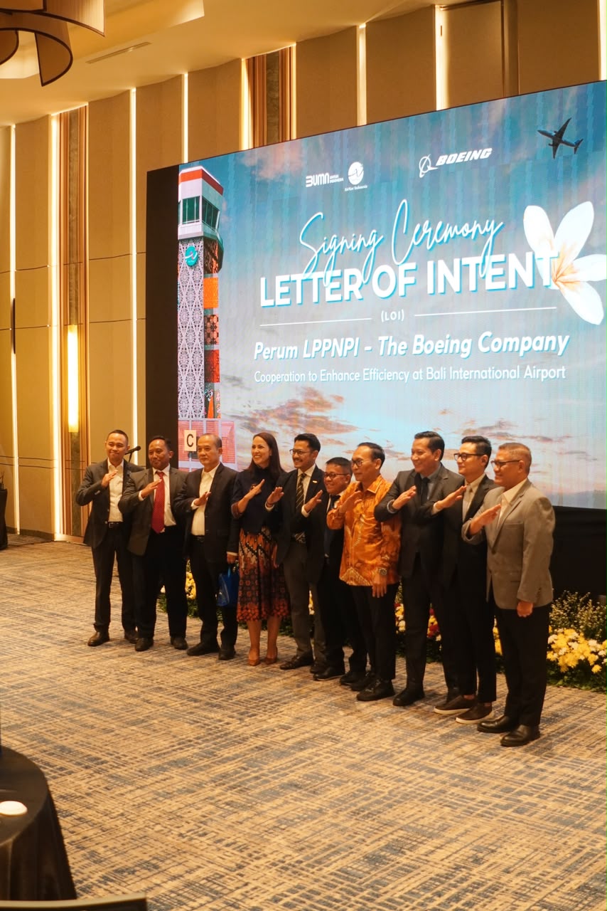 LoI Studi Optimasi Operasional Bandara I Gusti Ngurah Rai antara AirNav Indonesia dan Boeing