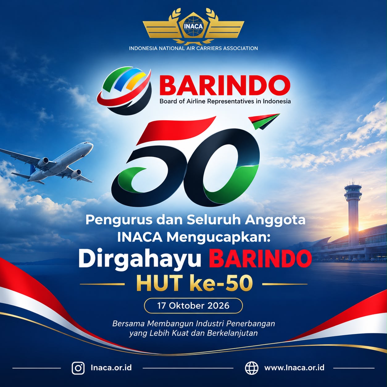 INACA Ucapkan Dirgahayu BARINDO ke-50 Tahun